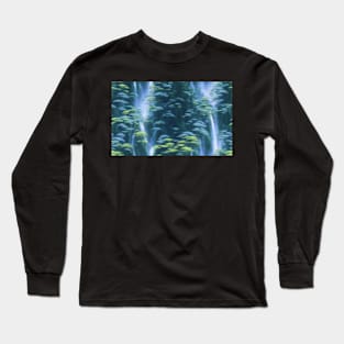 Seamless Jungle Plants Texture Patterns X Long Sleeve T-Shirt